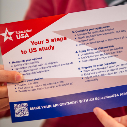 Photo of EducationUSA flyer
